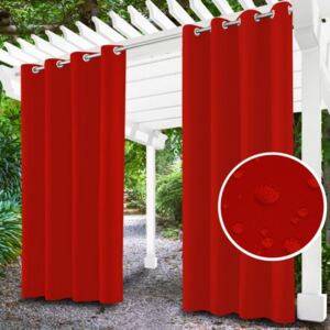 Zahradní závěs do altánku na kroužcích MIG143 rudý Rudá 155 x 220 cm