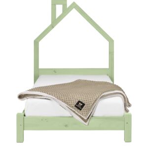 MIMOUŠEK Dětská postel domeček Vanes Barva: pastel zelená, Rozměr: 80 x 180 cm