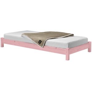 MIMOUŠEK Dětská postel Nela bez čela Barva: pastel růžová, Rozměr: 70 x 160 cm
