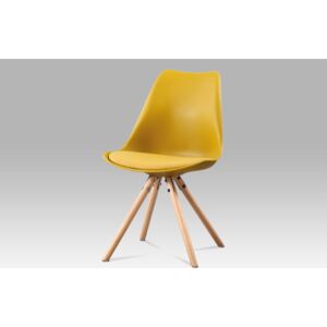 Jídelní židle ve žluté barvě CT-233 YEL-VYPRODEJ