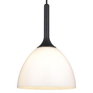 Stropní lampa Bellevue opálová/černá Rozměry: Ø 24 cm, výška 32 cm