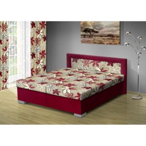 Nabytekmorava Čalouněná postel s úložným prostorem Vanessa 180 typ roštu: PEVNÝ, barva čalounění: BORDO/Mega 17 bordo