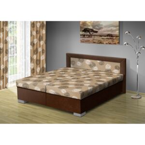 Nabytekmorava Čalouněná postel s úložným prostorem Vanessa 180 typ roštu: PEVNÝ, barva čalounění: HNĚDÁ/Mega 31 béžová
