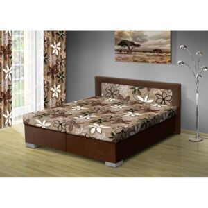 Nabytekmorava Čalouněná postel s úložným prostorem Vanessa 180 typ roštu: PEVNÝ, barva čalounění: HNĚDÁ/Mega 17 hnědá