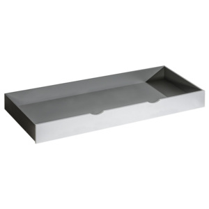Zásuvka pod postel v bílé matné barvě a v šedé barvě antracit KN1046