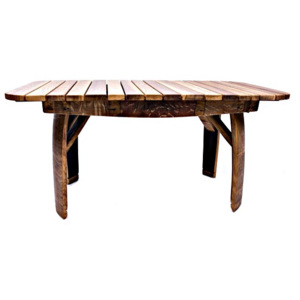 Konferenční stolek z dubového sudu