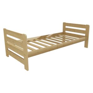 Dřevěná postel VMK 2E 90x200 borovice masiv přírodní