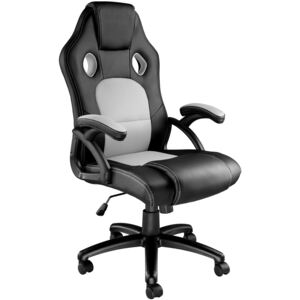 Tectake 403467 kancelářská židle tyson - černá/šedá