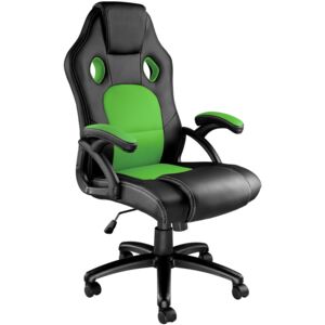 Tectake 403468 kancelářská židle tyson - černá/zelená