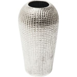 KARE DESIGN Stříbrná hliníková dekorativní váza Cubes Alu 42cm