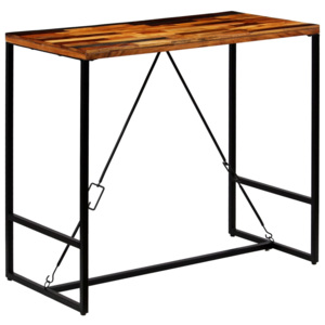 Barový stůl z masivního recyklovaného dřeva 120 x 60 x 106 cm