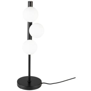 White Label Living Opálově bílá skleněná stolní lampa WLL MONICA 61 cm