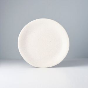 MIJ Mělký talíř s nepravidelným okrajem 25 cm bílý
