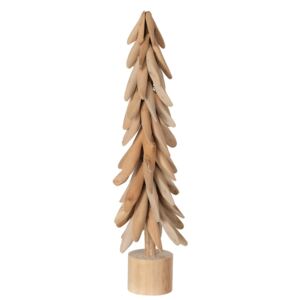Přírodní dřevěný vánoční stromek z větviček Footy - Ø 18*64 cm