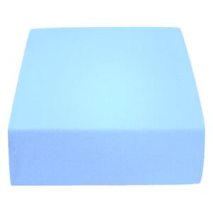 Jersey prostěradlo světle modré 90x200 cm Gramáž (hustota vlákna): Lux (190 g/m2)