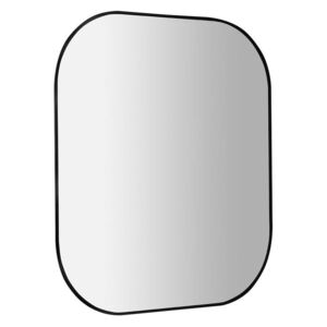 Sapho Sharon LED Podsvícené zrcadlo 80x70cm, černá mat, E28903CI
