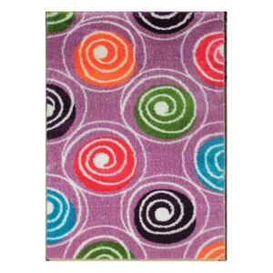 Chlupatý kusový koberec Seher 3D 2659 Lila Typ: 80x150 cm