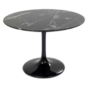 Solo jídelní stůl černý mramor Ø110 cm