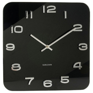 Karlsson Nástěnné hodiny - Karlsson Vintage Black, 35x35 cm