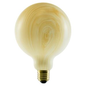 SEGULA LED žárovka globe G125 E27 8W vzhled dřeva