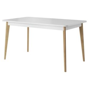 Rozkladací stůl Prime / Nirus NST140, Barva: drevo dubové lakované + bílá