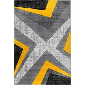 Moderní kusový koberec Warner 1180A | žlutý Typ: 80x150 cm