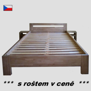 Vančat CZ postel Jenifer - dubový masiv 4cm