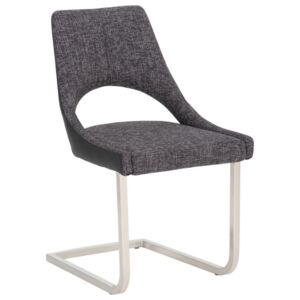 Dieter Knoll Houpací Židle, antracitová, černá, barvy nerez oceli 50x87x60