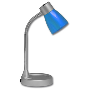 LED stolní lampa modrá 5W denní bílá