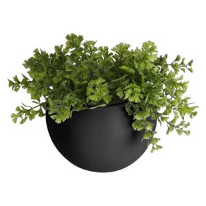 Matně černý nástěnný keramický květináč PT LIVING Globe