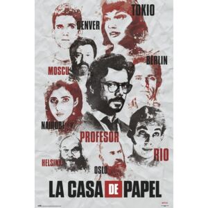 Plakát, Obraz - La Casa De Papel - Characters, (61 x 91,5 cm)