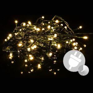 Vánoční LED osvětlení 40 m - teple bílé 400 LED s časovačem - OEM D33555