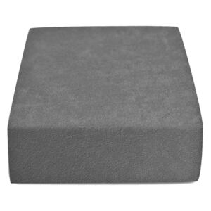 Froté prostěradlo tmavě šedé 180x200 cm Gramáž (hustota vlákna): Lux (190 g/m2)