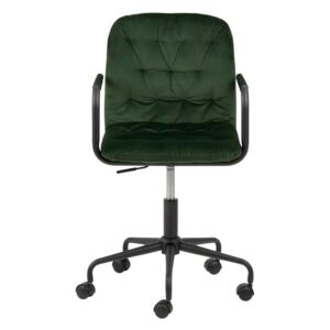 Zelená kancelářská židle se sametovým povrchem Actona Wendy