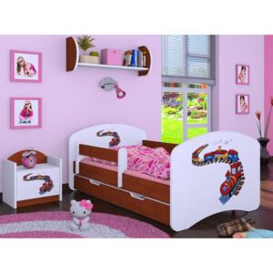 Dětská postel se šuplíkem 180x90cm MAŠINKA - kalvados