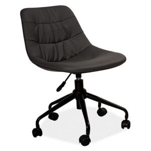 Q-134 Kancelářská židle, koženka šedá