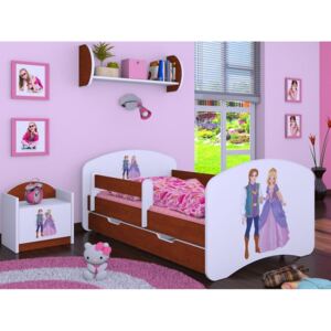Dětská postel se šuplíkem 180x90cm PRINC A PRINCEZNA - kalvados