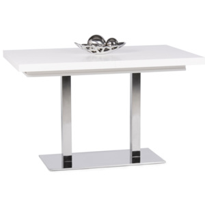 Rozkládací jídelní stůl 200x80 cm v bílé barvě DO213