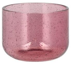 Lyngby Glas Lyngby Glas Skleněná miska Valencia 8 cm Pink