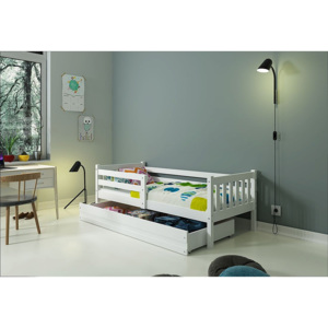 Dětská postel RINOCO + matrace + rošt ZDARMA, 190x80, bílý