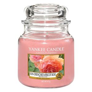 Yankee Candle vonná svíčka Sun-Drenched Apricot Rose Classic střední