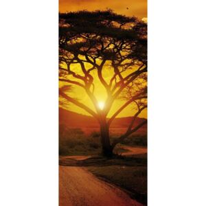 Postershop Fototapeta samolepící: Africký západ slunce - 211x91 cm