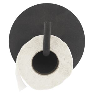 HOUSE DOCTOR Černý držák na toaletní papír Text, Vemzu
