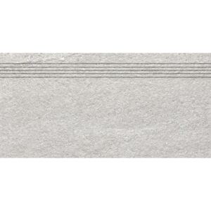 Rako Quarzit DCVSE737 schodovka reliéf 29,8x59,8 šedá