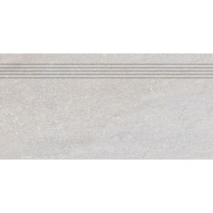 Rako Quarzit DCPSE737 schodovka 29,8x59,8 šedá