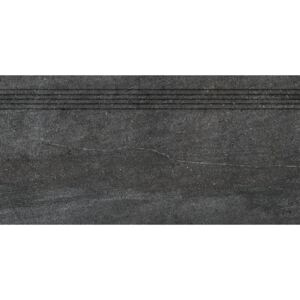 Rako Quarzit DCP84739 schodovka 39,8x79,8 černá