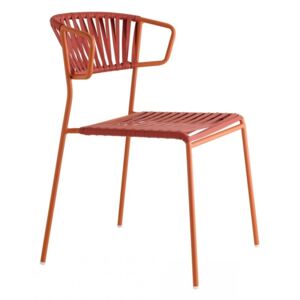 Židle Lisa Club s područkami oranžová - terakota