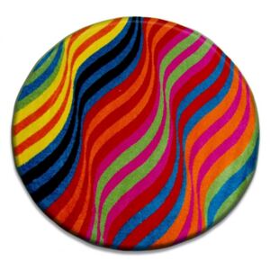 Dětský kusový koberec Mat vícebarevný kruh 120x120, Velikosti 120cm
