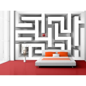 3D fototapeta Tapeta labyrint Rozměry (š x v) a Typ: 150x105 cm - vliesové