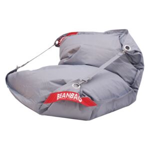 Beanbag sedací pytel / vak 189x140 comfort s popruhy šedý / grey